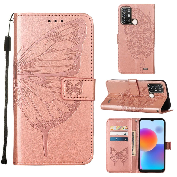 Embossed Butterfly Flip Leather Phone Case, For OnePlus 10T 5G Global, For Tecno Camon 19, For Tecno Camon 19 NEO, For Tecno Camon 19 Pro 5G, For Tecno POP 6, For Tecno Pova 3/LE7, For Tecno Spark 9 Pro/Spark 9T, For vivo S10e 5G/V23e 4G/V23E 5G/Y75 4G...