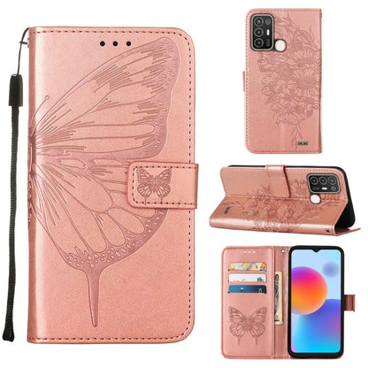 Embossed Butterfly Flip Leather Phone Case, For OnePlus 10T 5G Global, For Tecno Camon 19, For Tecno Camon 19 NEO, For Tecno Camon 19 Pro 5G, For Tecno POP 6, For Tecno Pova 3/LE7, For Tecno Spark 9 Pro/Spark 9T, For vivo S10e 5G/V23e 4G/V23E 5G/Y75 4G...