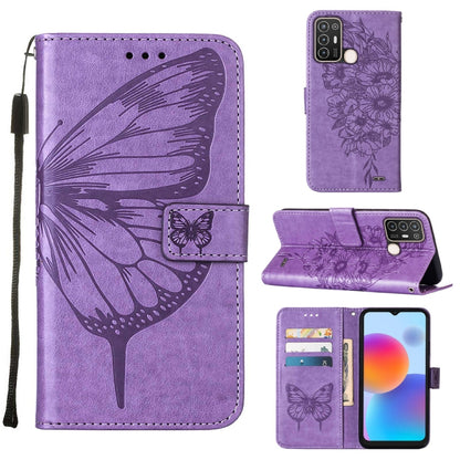 Embossed Butterfly Flip Leather Phone Case, For OnePlus 10T 5G Global, For Tecno Camon 19, For Tecno Camon 19 NEO, For Tecno Camon 19 Pro 5G, For Tecno POP 6, For Tecno Pova 3/LE7, For Tecno Spark 9 Pro/Spark 9T, For vivo S10e 5G/V23e 4G/V23E 5G/Y75 4G...