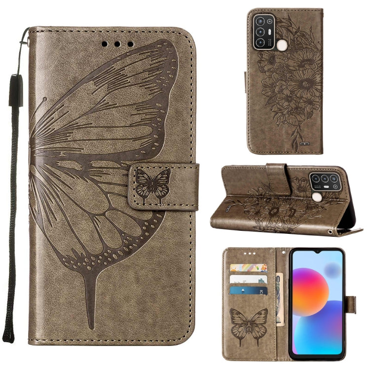 Embossed Butterfly Flip Leather Phone Case, For OnePlus 10T 5G Global, For Tecno Camon 19, For Tecno Camon 19 NEO, For Tecno Camon 19 Pro 5G, For Tecno POP 6, For Tecno Pova 3/LE7, For Tecno Spark 9 Pro/Spark 9T, For vivo S10e 5G/V23e 4G/V23E 5G/Y75 4G...