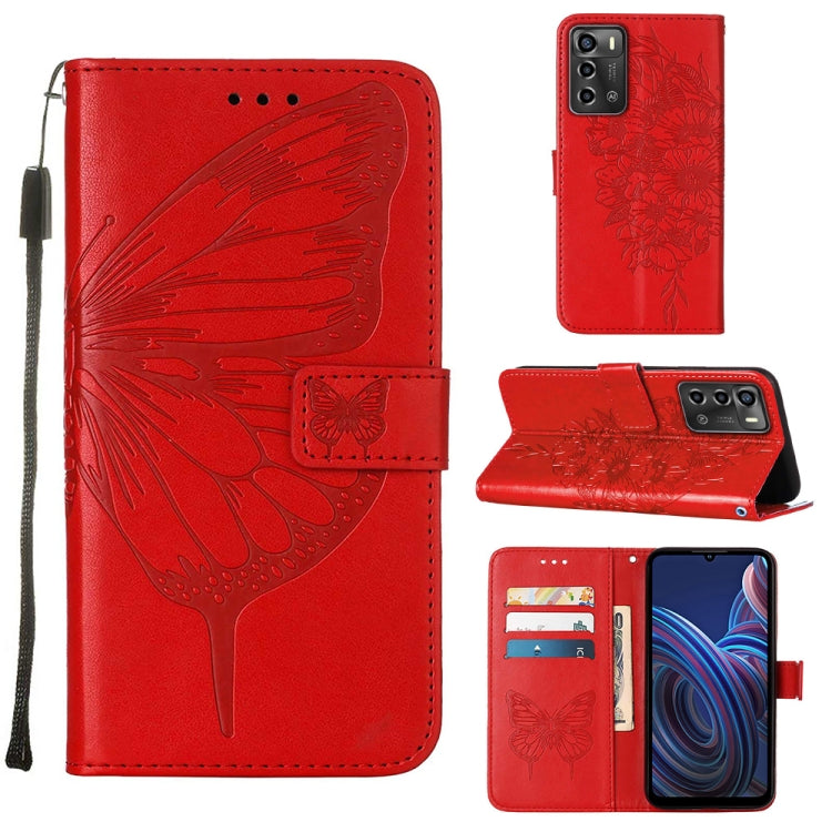 Embossed Butterfly Flip Leather Phone Case, For OnePlus 10T 5G Global, For Tecno Camon 19, For Tecno Camon 19 NEO, For Tecno Camon 19 Pro 5G, For Tecno POP 6, For Tecno Pova 3/LE7, For Tecno Spark 9 Pro/Spark 9T, For vivo S10e 5G/V23e 4G/V23E 5G/Y75 4G...