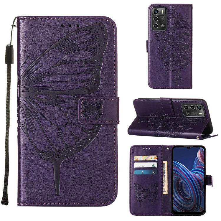 Embossed Butterfly Flip Leather Phone Case, For OnePlus 10T 5G Global, For Tecno Camon 19, For Tecno Camon 19 NEO, For Tecno Camon 19 Pro 5G, For Tecno POP 6, For Tecno Pova 3/LE7, For Tecno Spark 9 Pro/Spark 9T, For vivo S10e 5G/V23e 4G/V23E 5G/Y75 4G...