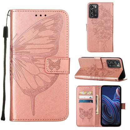 Embossed Butterfly Flip Leather Phone Case, For OnePlus 10T 5G Global, For Tecno Camon 19, For Tecno Camon 19 NEO, For Tecno Camon 19 Pro 5G, For Tecno POP 6, For Tecno Pova 3/LE7, For Tecno Spark 9 Pro/Spark 9T, For vivo S10e 5G/V23e 4G/V23E 5G/Y75 4G...