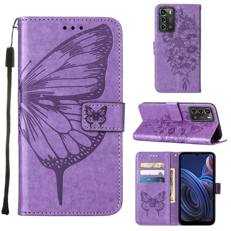Embossed Butterfly Flip Leather Phone Case, For OnePlus 10T 5G Global, For Tecno Camon 19, For Tecno Camon 19 NEO, For Tecno Camon 19 Pro 5G, For Tecno POP 6, For Tecno Pova 3/LE7, For Tecno Spark 9 Pro/Spark 9T, For vivo S10e 5G/V23e 4G/V23E 5G/Y75 4G...