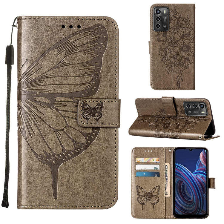 Embossed Butterfly Flip Leather Phone Case, For OnePlus 10T 5G Global, For Tecno Camon 19, For Tecno Camon 19 NEO, For Tecno Camon 19 Pro 5G, For Tecno POP 6, For Tecno Pova 3/LE7, For Tecno Spark 9 Pro/Spark 9T, For vivo S10e 5G/V23e 4G/V23E 5G/Y75 4G...