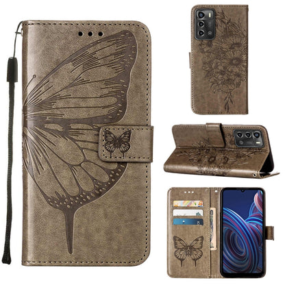 Embossed Butterfly Flip Leather Phone Case, For OnePlus 10T 5G Global, For Tecno Camon 19, For Tecno Camon 19 NEO, For Tecno Camon 19 Pro 5G, For Tecno POP 6, For Tecno Pova 3/LE7, For Tecno Spark 9 Pro/Spark 9T, For vivo S10e 5G/V23e 4G/V23E 5G/Y75 4G...