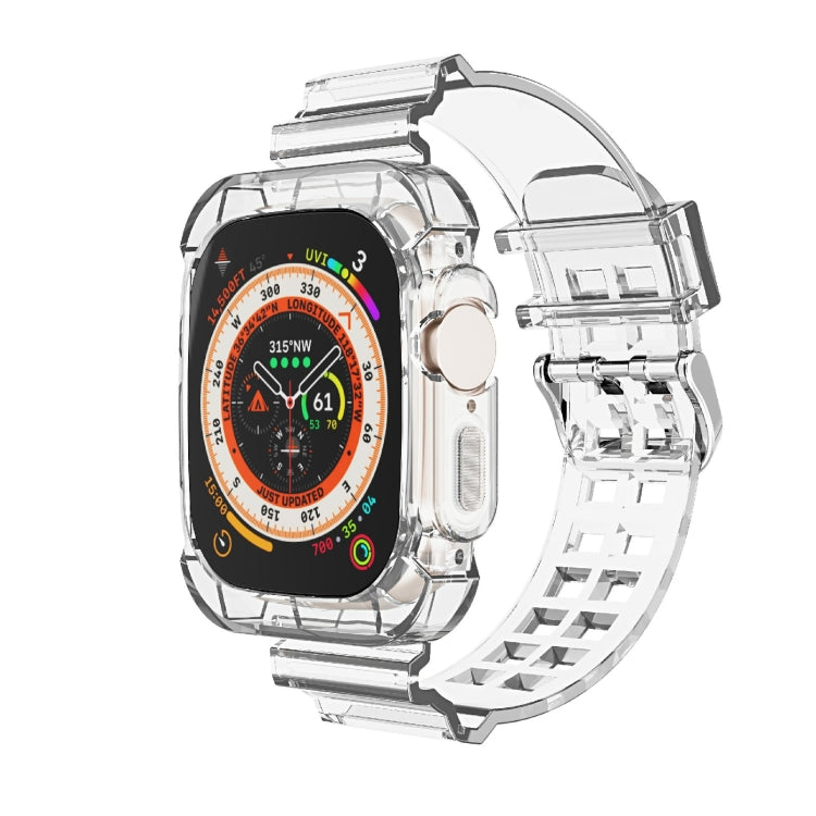 Glacier Transparent TPU Integrated Watch Band, For Apple Watch Ultra 49mm