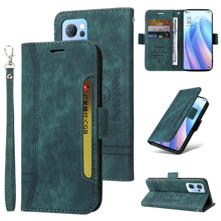 BETOPNICE Dual-side Buckle Leather Phone Case, For vivo S12, For Realme 9i / A96 4G / A76 4G / A36 4G, For OPPO Reno7 / F21 Pro, For Realme GT Neo2 5G CN Version, For vivo S12 Pro / V23 Pro 5G, For OPPO Reno 7 5G Global / Find X5 Lite, For vivo Y76 5G ...