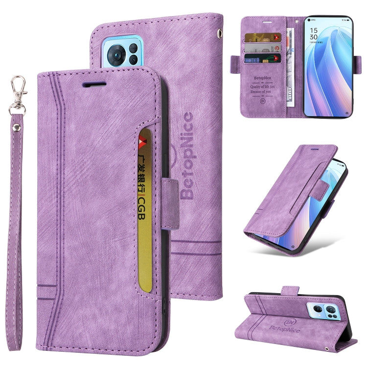 BETOPNICE Dual-side Buckle Leather Phone Case, For vivo S12, For Realme 9i / A96 4G / A76 4G / A36 4G, For OPPO Reno7 / F21 Pro, For Realme GT Neo2 5G CN Version, For vivo S12 Pro / V23 Pro 5G, For OPPO Reno 7 5G Global / Find X5 Lite, For vivo Y76 5G ...