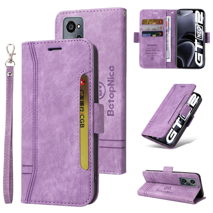 BETOPNICE Dual-side Buckle Leather Phone Case, For vivo S12, For Realme 9i / A96 4G / A76 4G / A36 4G, For OPPO Reno7 / F21 Pro, For Realme GT Neo2 5G CN Version, For vivo S12 Pro / V23 Pro 5G, For OPPO Reno 7 5G Global / Find X5 Lite, For vivo Y76 5G ...