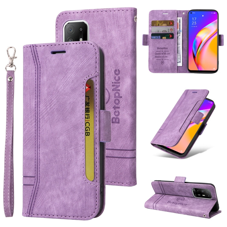 BETOPNICE Dual-side Buckle Leather Phone Case, For OPPO A94 5G, For OPPO A93 5G CN Version, For OPPO A74 4G, For OPPO A57 5G, For OPPO A54 4G / A16 / A16s, For OPPO A15, For OPPO A9 2020, For OPPO A7 / A5s