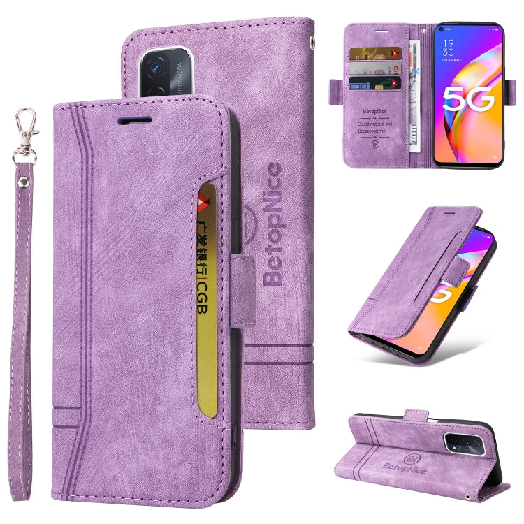 BETOPNICE Dual-side Buckle Leather Phone Case, For OPPO A94 5G, For OPPO A93 5G CN Version, For OPPO A74 4G, For OPPO A57 5G, For OPPO A54 4G / A16 / A16s, For OPPO A15, For OPPO A9 2020, For OPPO A7 / A5s