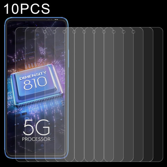 10pcs 0.26mm 9H 2.5D Tempered Glass Film, For Tecno Pova Neo 5G (10 PCS)
