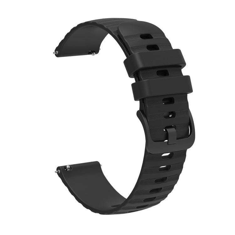 Universal Wave Pockmark Texture Silicone Watch Band, 20mm, 22mm