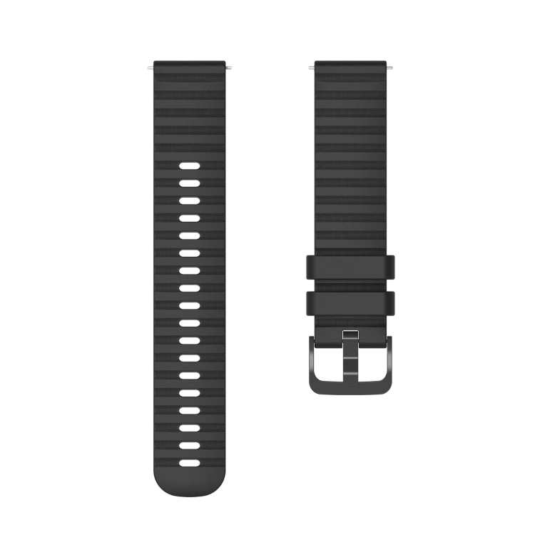 Universal Wave Pockmark Texture Silicone Watch Band, 20mm, 22mm