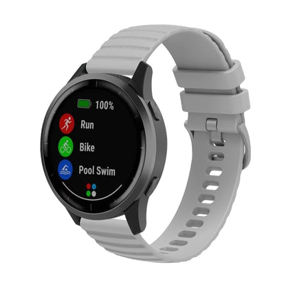 Universal Wave Pockmark Texture Silicone Watch Band, 20mm, 22mm