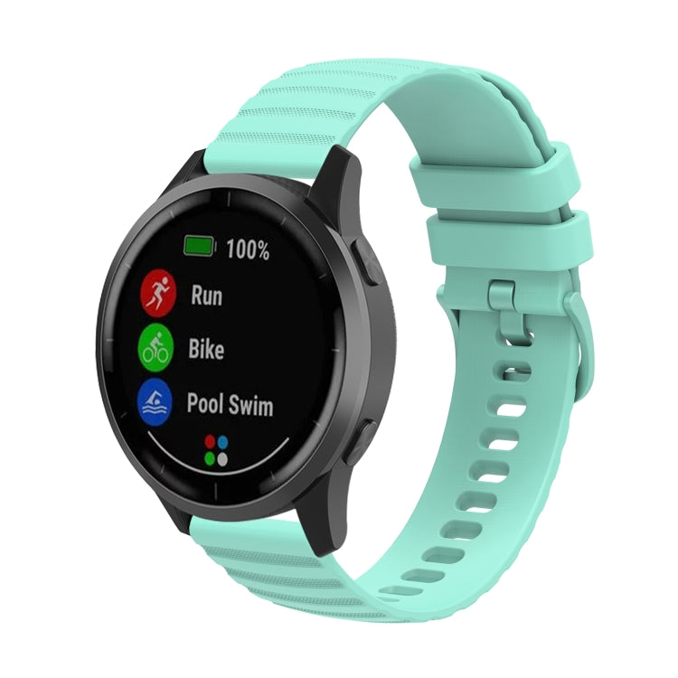 Universal Wave Pockmark Texture Silicone Watch Band, 20mm, 22mm