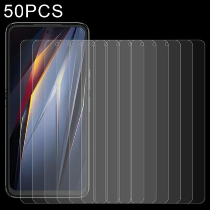 50pcs 0.26mm 9H 2.5D Tempered Glass Film, For TECNO Pova Neo 2 (50 PCS), For ZTE Axon 30S (50 PCS), For Xiaomi Civi 2 / 12 Lite NE / 13 Lite / Civi 3 (50 PCS), For Ulefone Note 14 (50 PCS), For DOOGEE S51 (50 PCS)