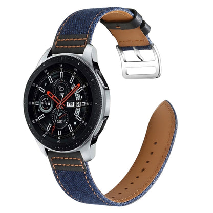 22mm Denim Leather Watch Band