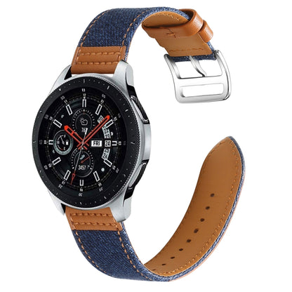 22mm Denim Leather Watch Band
