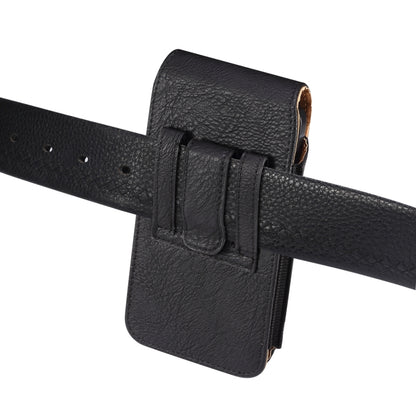 Mobile Phone Cowhide Texture Oxford Cloth Waist Bag, For 5.2 inch, For 6.1 inch, For 6.5 inch, For 6.7-6.9 inch, For 7.0 inch