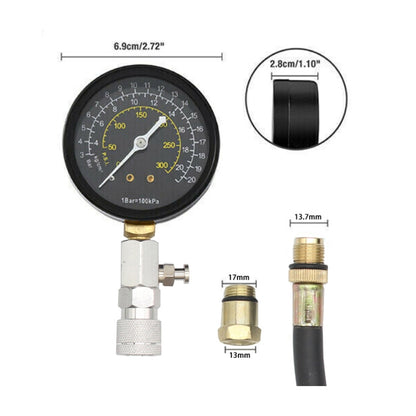 Jauge de pression pour test de compression de cylindre de moteur, manomètre