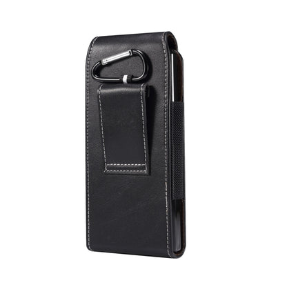 Lambskin Texture Leather Waist Bag for Folding Mobile Phone