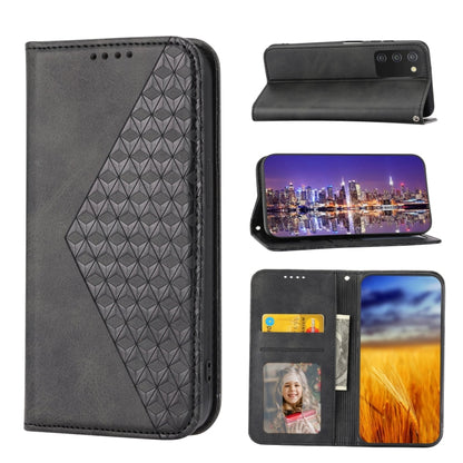 Cubic Grid Calf Texture Magnetic Closure Leather Phone Case, For Nothing Phone 1, For Xiaomi Redmi Note 11S 5G, For Xiaomi Redmi Note 11S Global, For Xiaomi Redmi Note 11 Pro 4G, For Xiaomi Redmi 10C 4G, For Xiaomi Redmi 10A, For Xiaomi Redmi Note 11 P...