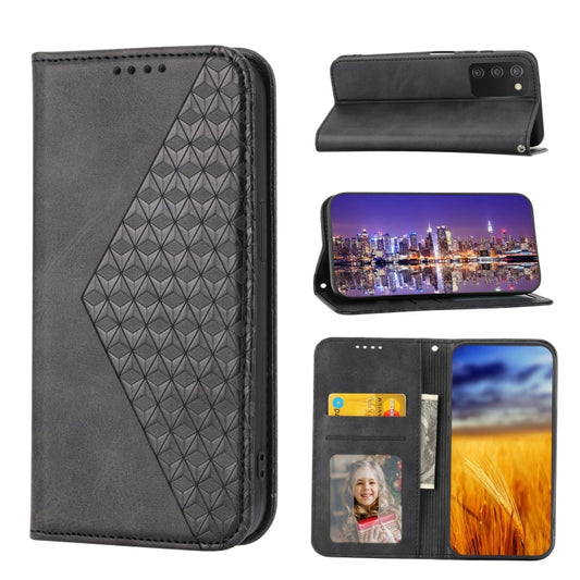 Cubic Grid Calf Texture Magnetic Closure Leather Phone Case, For Nothing Phone 1, For Xiaomi Redmi Note 11S 5G, For Xiaomi Redmi Note 11S Global, For Xiaomi Redmi Note 11 Pro 4G, For Xiaomi Redmi 10C 4G, For Xiaomi Redmi 10A, For Xiaomi Redmi Note 11 P...