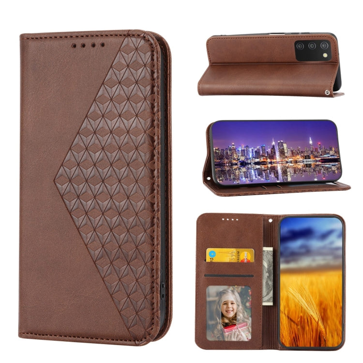Cubic Grid Calf Texture Magnetic Closure Leather Phone Case, For Nothing Phone 1, For Xiaomi Redmi Note 11S 5G, For Xiaomi Redmi Note 11S Global, For Xiaomi Redmi Note 11 Pro 4G, For Xiaomi Redmi 10C 4G, For Xiaomi Redmi 10A, For Xiaomi Redmi Note 11 P...