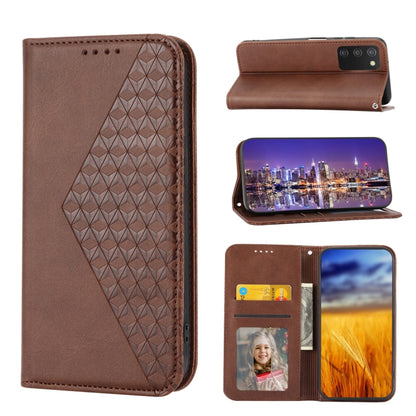Cubic Grid Calf Texture Magnetic Closure Leather Phone Case, For Nothing Phone 1, For Xiaomi Redmi Note 11S 5G, For Xiaomi Redmi Note 11S Global, For Xiaomi Redmi Note 11 Pro 4G, For Xiaomi Redmi 10C 4G, For Xiaomi Redmi 10A, For Xiaomi Redmi Note 11 P...