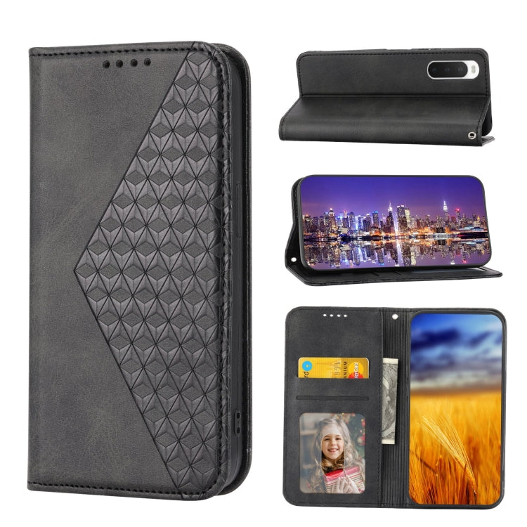 Cubic Grid Calf Texture Magnetic Closure Leather Phone Case, For Nothing Phone 1, For Xiaomi Redmi Note 11S 5G, For Xiaomi Redmi Note 11S Global, For Xiaomi Redmi Note 11 Pro 4G, For Xiaomi Redmi 10C 4G, For Xiaomi Redmi 10A, For Xiaomi Redmi Note 11 P...