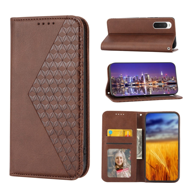 Cubic Grid Calf Texture Magnetic Closure Leather Phone Case, For Nothing Phone 1, For Xiaomi Redmi Note 11S 5G, For Xiaomi Redmi Note 11S Global, For Xiaomi Redmi Note 11 Pro 4G, For Xiaomi Redmi 10C 4G, For Xiaomi Redmi 10A, For Xiaomi Redmi Note 11 P...