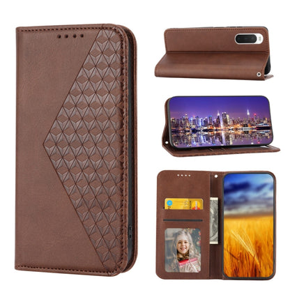 Cubic Grid Calf Texture Magnetic Closure Leather Phone Case, For Nothing Phone 1, For Xiaomi Redmi Note 11S 5G, For Xiaomi Redmi Note 11S Global, For Xiaomi Redmi Note 11 Pro 4G, For Xiaomi Redmi 10C 4G, For Xiaomi Redmi 10A, For Xiaomi Redmi Note 11 P...