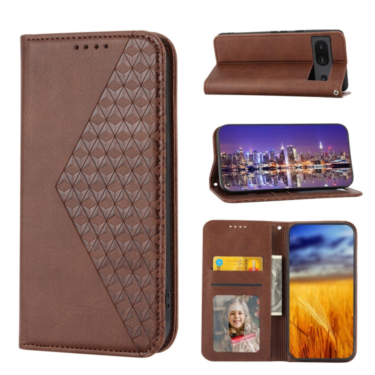 Cubic Grid Calf Texture Magnetic Closure Leather Phone Case, For Nothing Phone 1, For Xiaomi Redmi Note 11S 5G, For Xiaomi Redmi Note 11S Global, For Xiaomi Redmi Note 11 Pro 4G, For Xiaomi Redmi 10C 4G, For Xiaomi Redmi 10A, For Xiaomi Redmi Note 11 P...