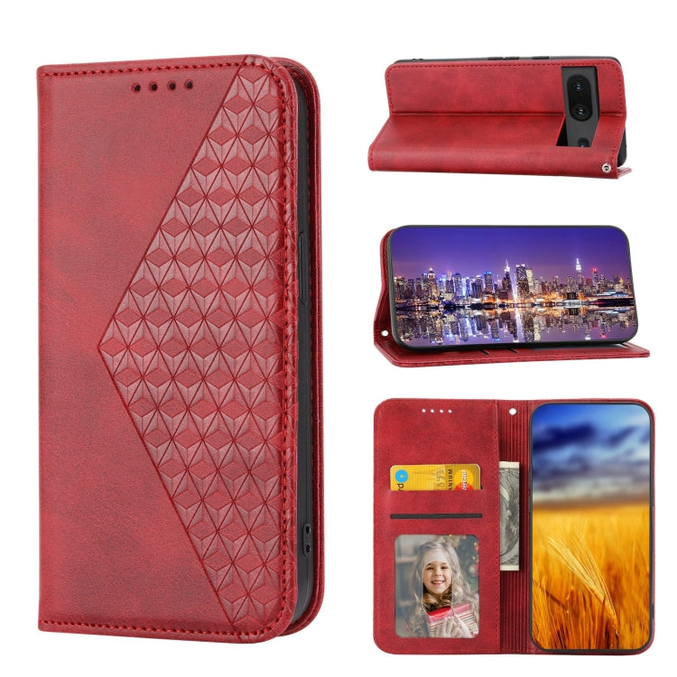 Cubic Grid Calf Texture Magnetic Closure Leather Phone Case, For Nothing Phone 1, For Xiaomi Redmi Note 11S 5G, For Xiaomi Redmi Note 11S Global, For Xiaomi Redmi Note 11 Pro 4G, For Xiaomi Redmi 10C 4G, For Xiaomi Redmi 10A, For Xiaomi Redmi Note 11 P...