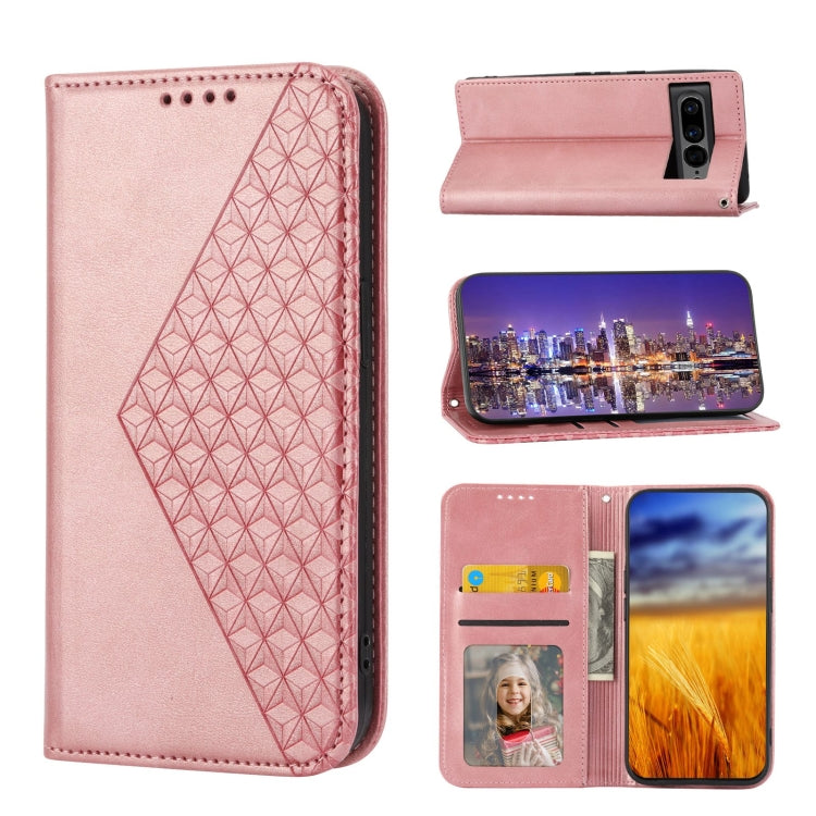 Cubic Grid Calf Texture Magnetic Closure Leather Phone Case, For Nothing Phone 1, For Xiaomi Redmi Note 11S 5G, For Xiaomi Redmi Note 11S Global, For Xiaomi Redmi Note 11 Pro 4G, For Xiaomi Redmi 10C 4G, For Xiaomi Redmi 10A, For Xiaomi Redmi Note 11 P...