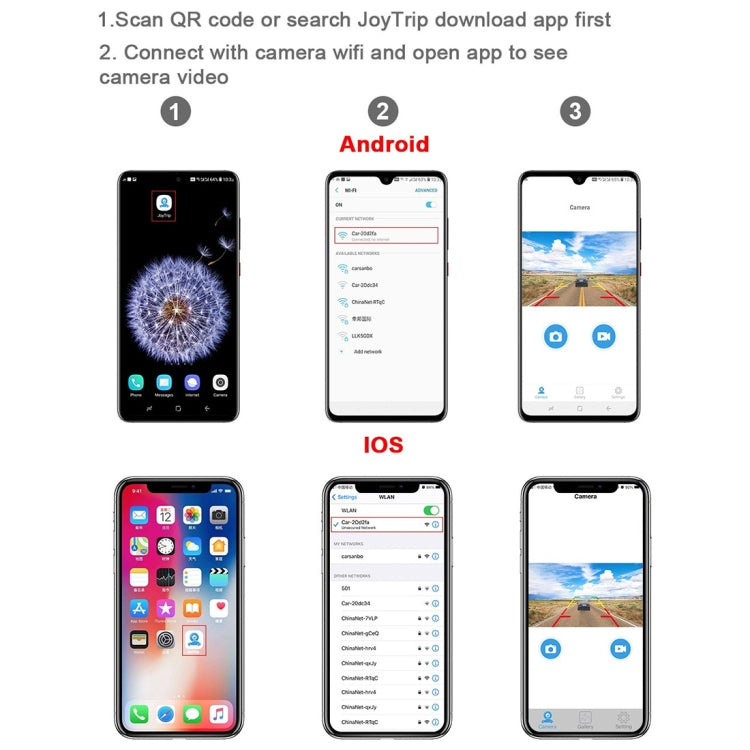 Car USB Wireless HD Wide Angle Night Vision 720P Side View Camera, 720P Side View Camera