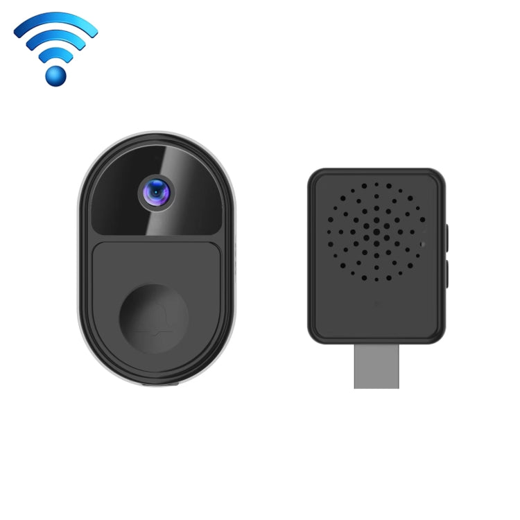 ML18 Mini Sonnette Vidéo Intelligente Ultra Grand Angle, Prise en Charge de l'Audio Bidirectionnel, ML18