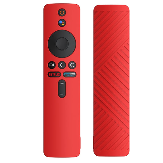 غطاء حماية من السيليكون بلون موحد، متوفر لأجهزة Xiaomi MiBox S باللون الأحمر، والأزرق الداكن، والأزرق السماوي، والأخضر، والشفاف، والأسود.