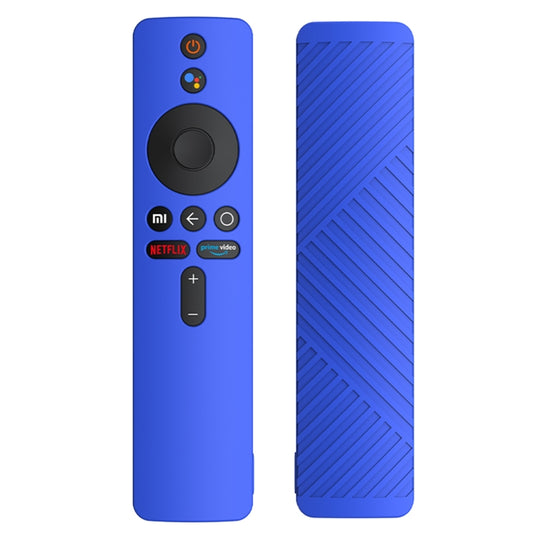 غطاء حماية من السيليكون بلون موحد، متوفر لأجهزة Xiaomi MiBox S باللون الأحمر، والأزرق الداكن، والأزرق السماوي، والأخضر، والشفاف، والأسود.