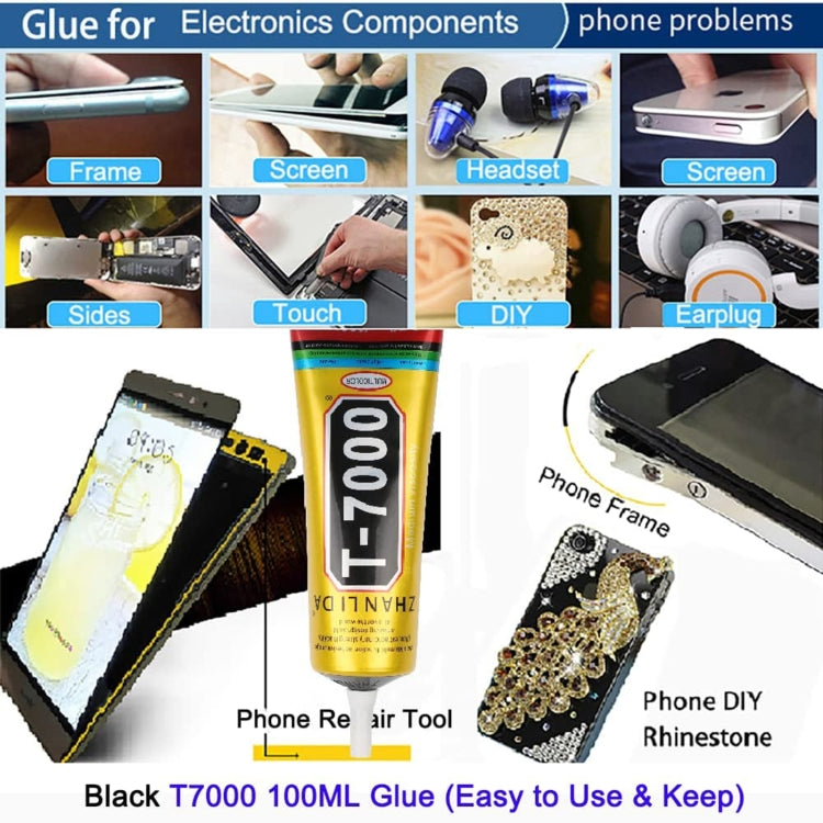 غراء شاشة LCD T7000 أسود متعدد الاستخدامات عالمي للاستخدام المنزلي، 15 مل T7000، 50 مل T7000، 110 مل T7000