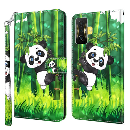 3D Painting Pattern TPU + PU Phone Case, For Xiaomi Poco F4 GT, For Xiaomi Poco M5, For Xiaomi Poco M5S/Redmi Note 10/Note 10S