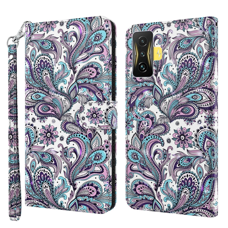3D Painting Pattern TPU + PU Phone Case, For Xiaomi Poco F4 GT, For Xiaomi Poco M5, For Xiaomi Poco M5S/Redmi Note 10/Note 10S