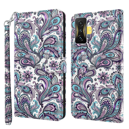3D Painting Pattern TPU + PU Phone Case, For Xiaomi Poco F4 GT, For Xiaomi Poco M5, For Xiaomi Poco M5S/Redmi Note 10/Note 10S