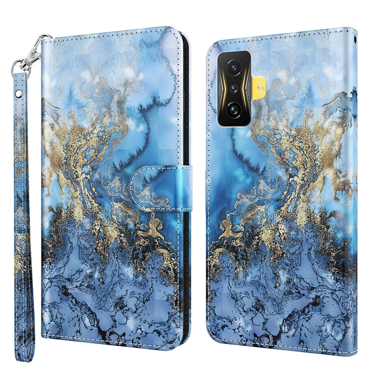 3D Painting Pattern TPU + PU Phone Case, For Xiaomi Poco F4 GT, For Xiaomi Poco M5, For Xiaomi Poco M5S/Redmi Note 10/Note 10S