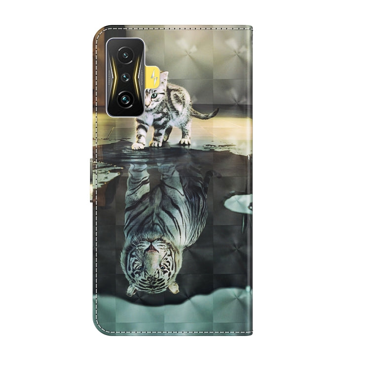 3D Painting Pattern TPU + PU Phone Case, For Xiaomi Poco F4 GT, For Xiaomi Poco M5, For Xiaomi Poco M5S/Redmi Note 10/Note 10S