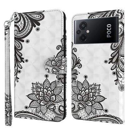 3D Painting Pattern TPU + PU Phone Case, For Xiaomi Poco F4 GT, For Xiaomi Poco M5, For Xiaomi Poco M5S/Redmi Note 10/Note 10S