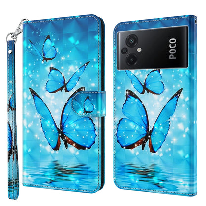 3D Painting Pattern TPU + PU Phone Case, For Xiaomi Poco F4 GT, For Xiaomi Poco M5, For Xiaomi Poco M5S/Redmi Note 10/Note 10S