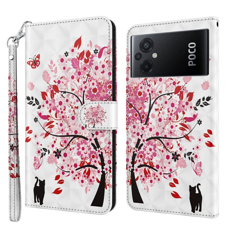 3D Painting Pattern TPU + PU Phone Case, For Xiaomi Poco F4 GT, For Xiaomi Poco M5, For Xiaomi Poco M5S/Redmi Note 10/Note 10S